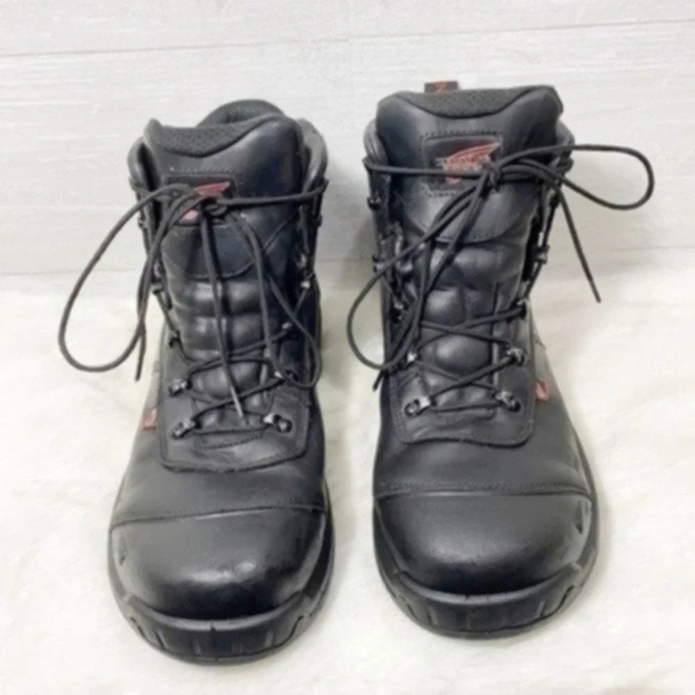 Red Wing shoes MEN'S 6-INCH WATERPROOF SAFETY TOE BOOT Size 13 color Black